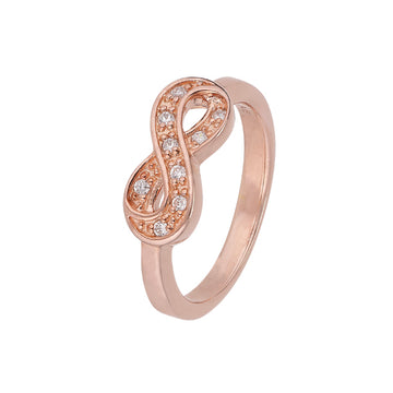 Amazing Jewelry - Clear Serenity Ring Rose