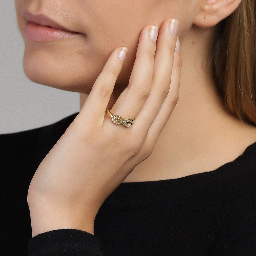 Amazing Jewelry - Clear Serenity Ring yellow