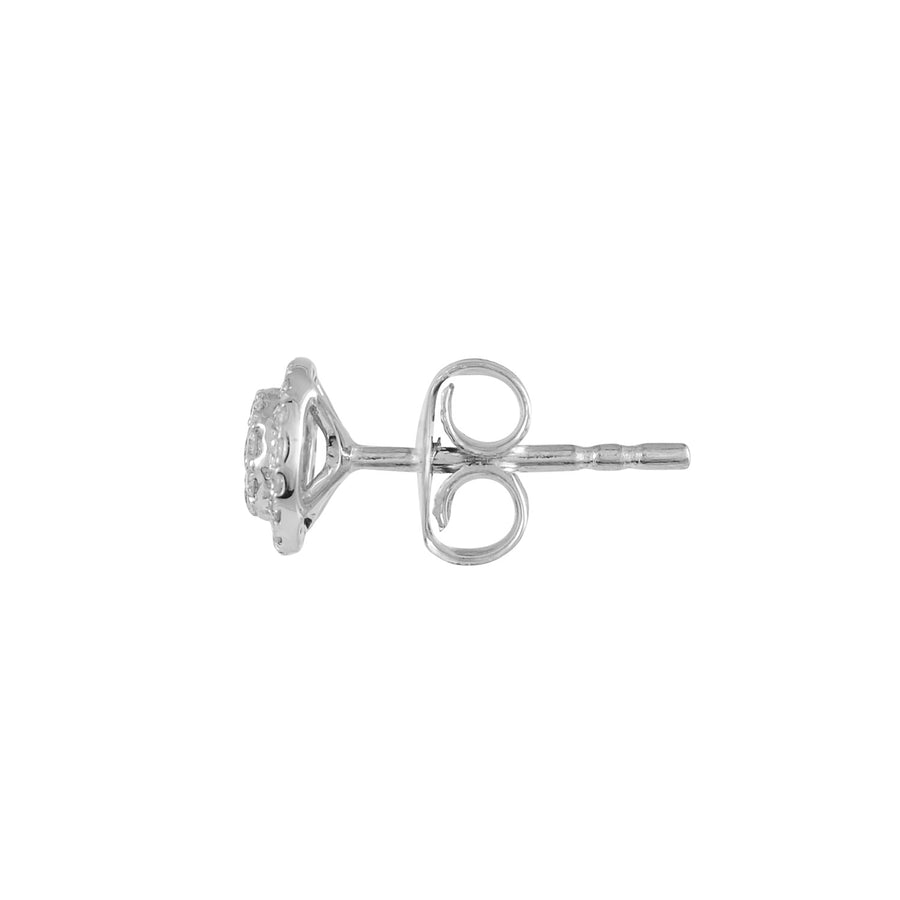 Diamond Round Cluster Earrings