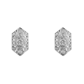 Diamond Cluster Earrings