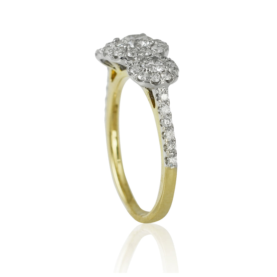 3 Cluster Diamond Ring