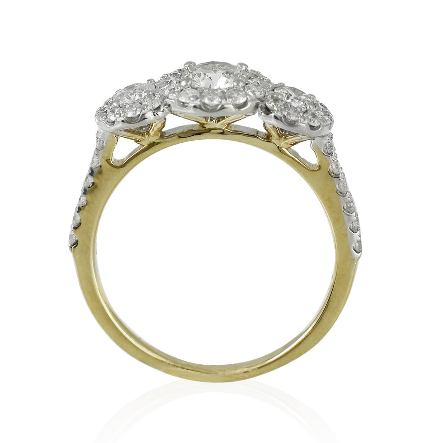 3 Cluster Diamond Ring