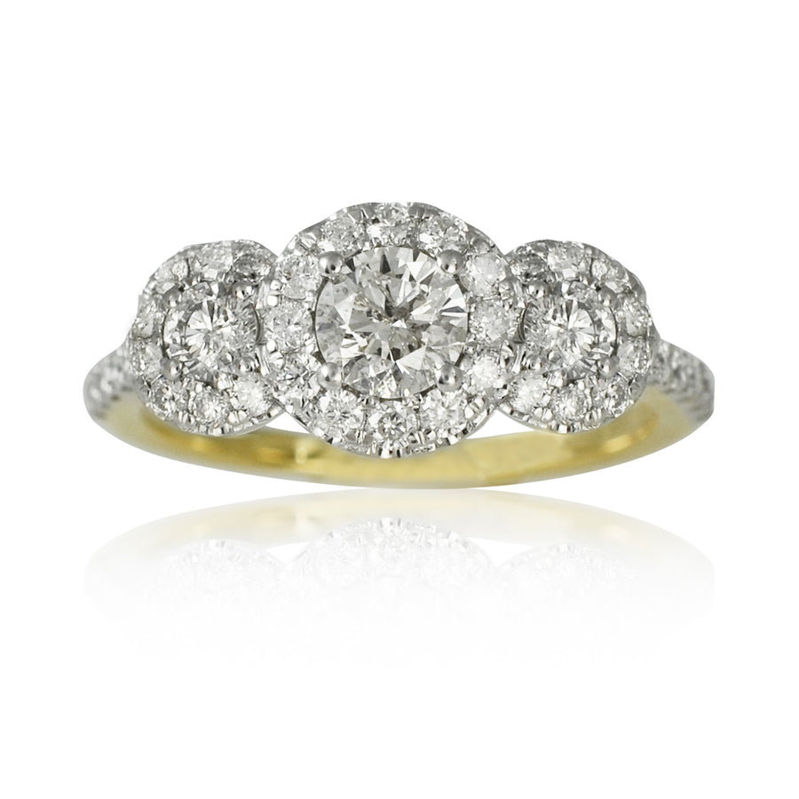 3 Cluster Diamond Ring