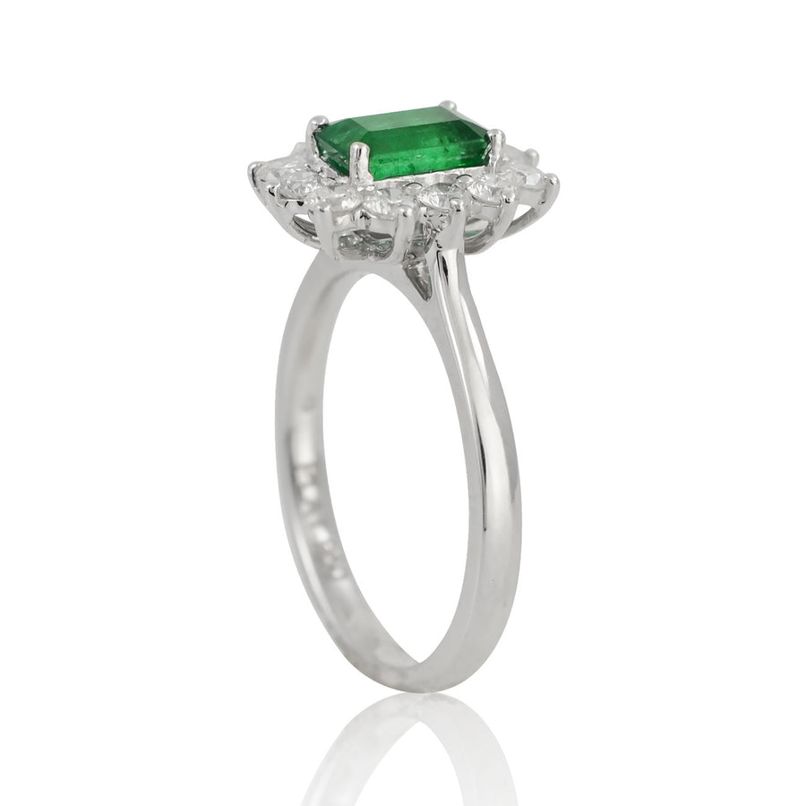 Emerald & Diamond Ring