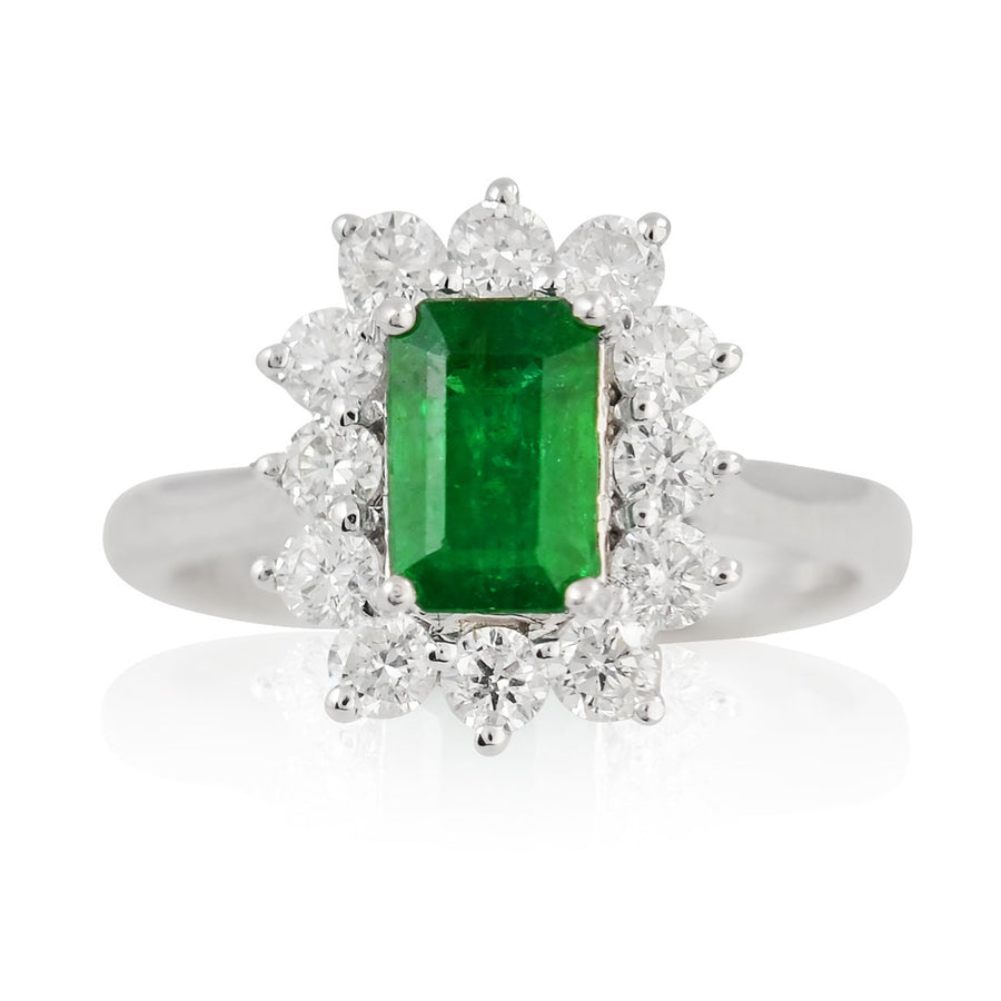 Emerald & Diamond Ring
