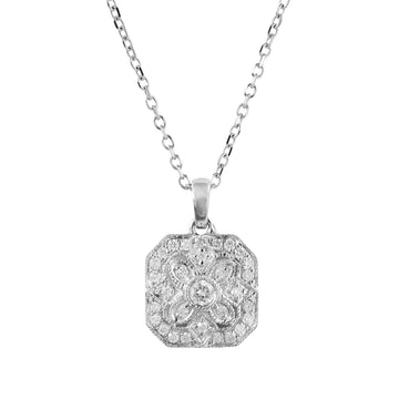 Diamond Cluster Necklace