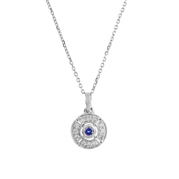 Sapphire & Diamond Necklace