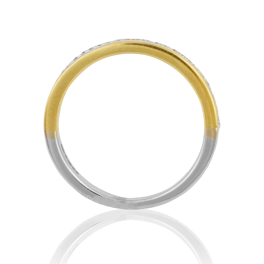 18ct White & Yellow Gold Wedding/Eternity Ring