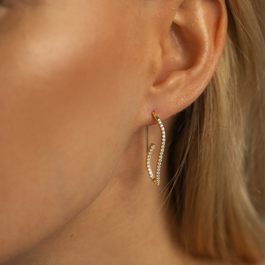 Nana Kay - Glamour Girl Curvey Earrings