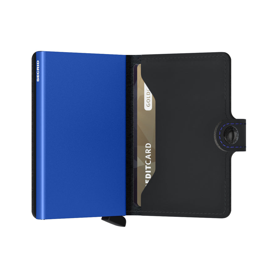 Secrid - Miniwallet Matte Black & Blue