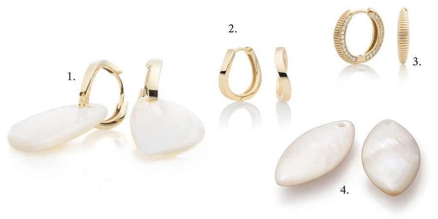 Sparkling Jewels - Huggie Earrings