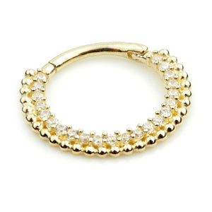 9ct Gold Hinge Ring Cartilage Earring