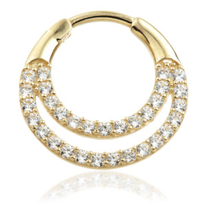 9ct Gold Hinge Ring Cartilage Earring