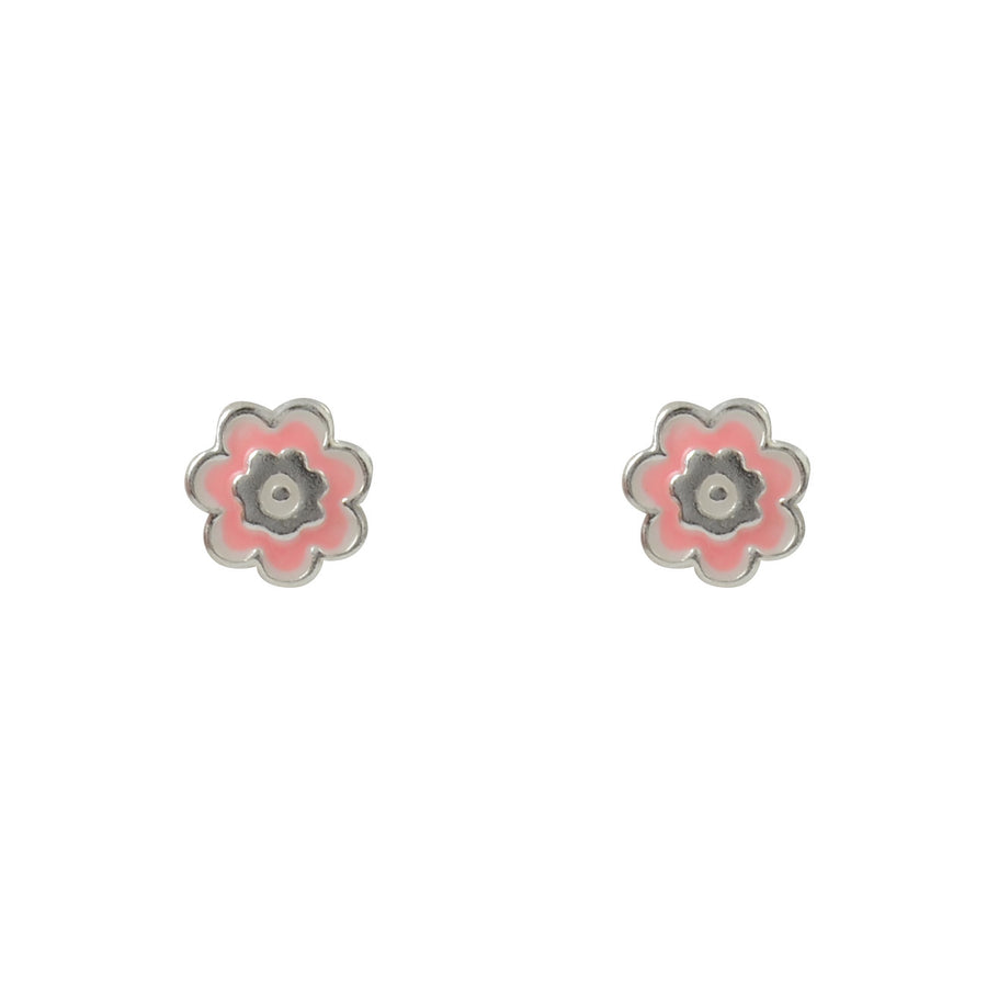 Sterling Silver Flower Earrings