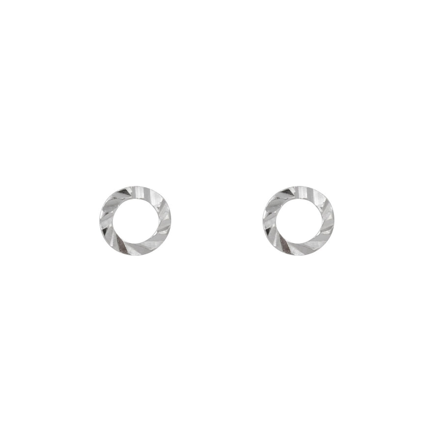 Sterling Silver Circle Earrings