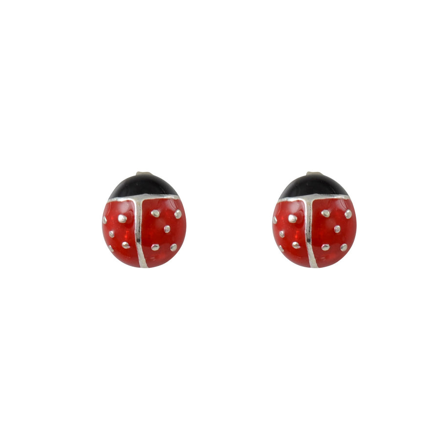Sterling Silver Ladybird Earrings