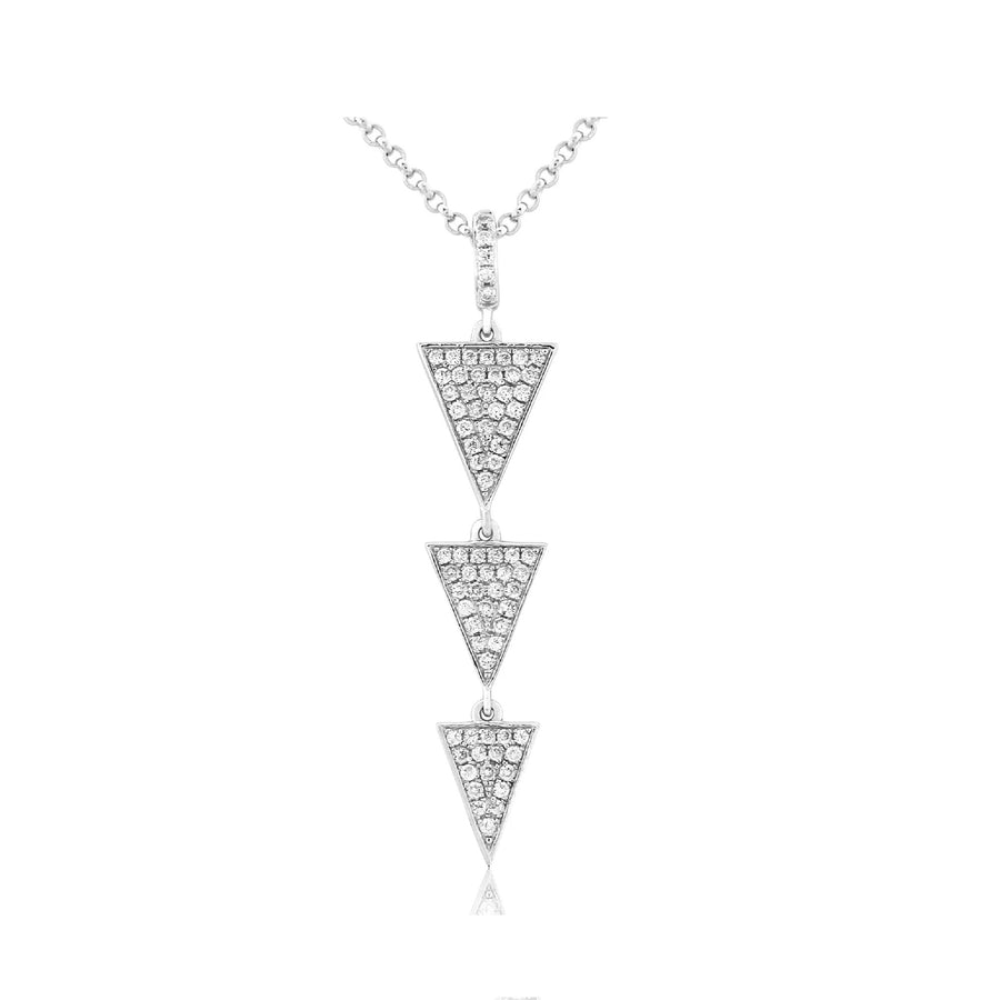 Waterford Crystal - Triple Triangular Necklace