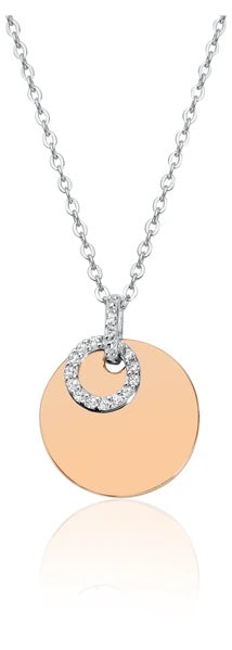 Waterford Crystal - Disc and Circle Necklace