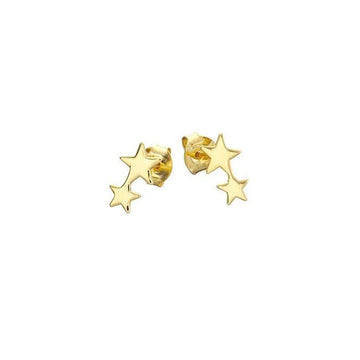 Mary-K - Gold 2 Star Stud Earrings