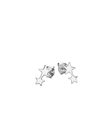Mary-K - Silver 2 Star Stud Earrings