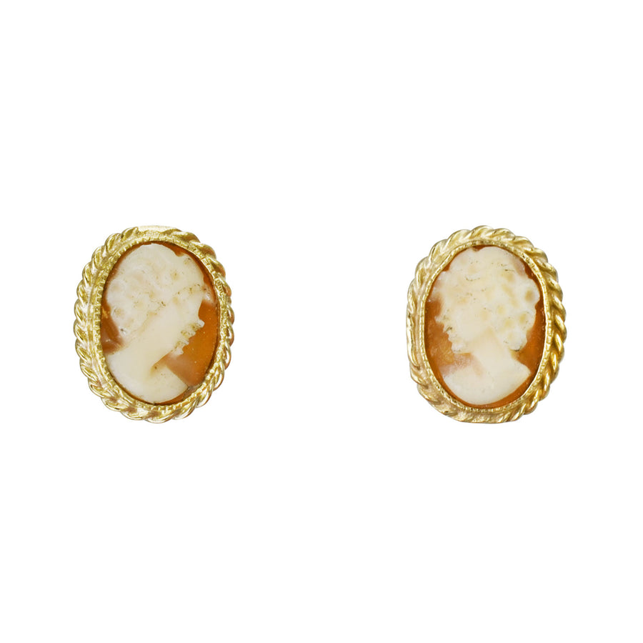 9ct Gold Cameo Earrings