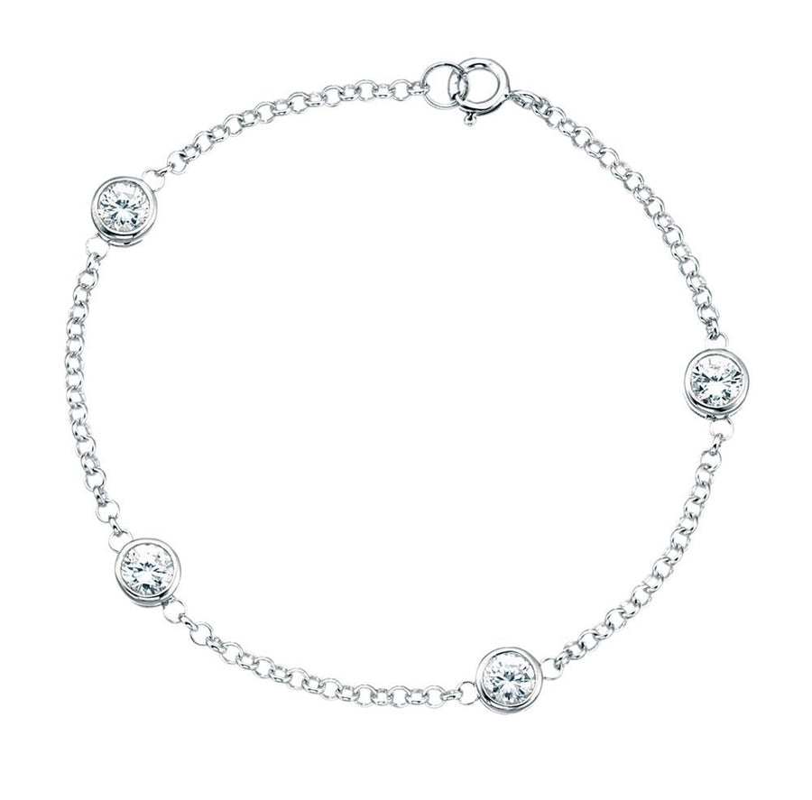 Sterling Silver CZ Bracelet
