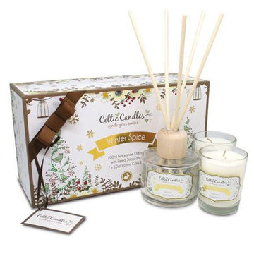 Celtic Candles - Christmas Gift Box - Winter Spice