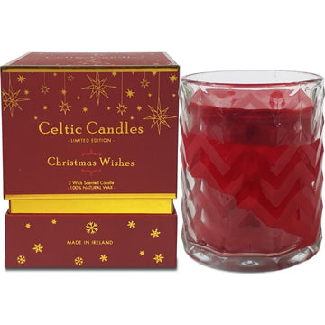 Celtic Candles - Christmas Double Wick - Christmas Wishes