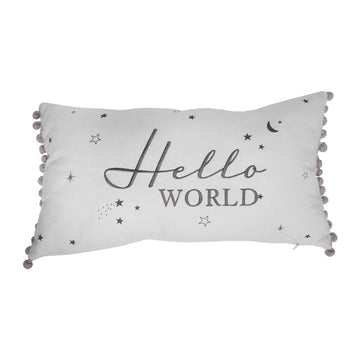 Hello World Linen Cushion