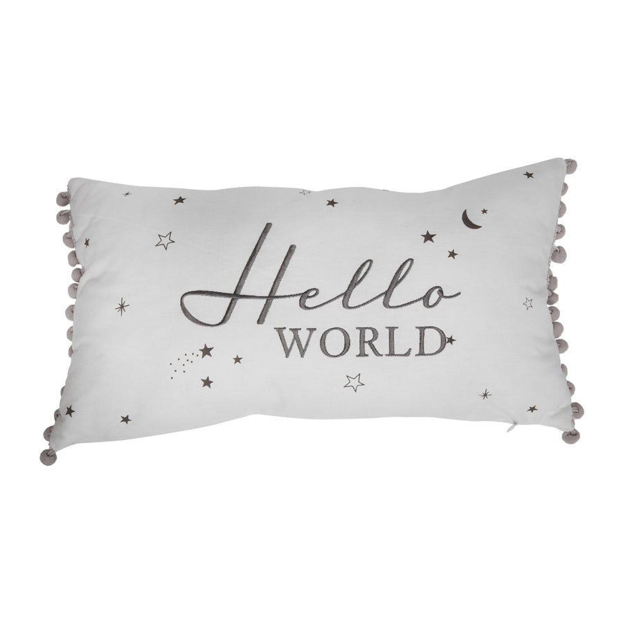 Hello World Linen Cushion