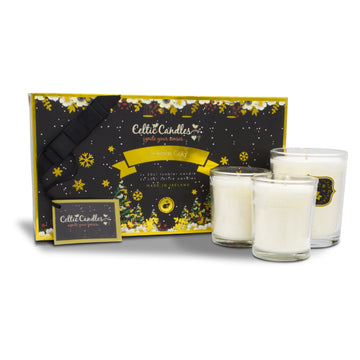 Celtic Candles - Christmas Gift Box - Christmas Gold