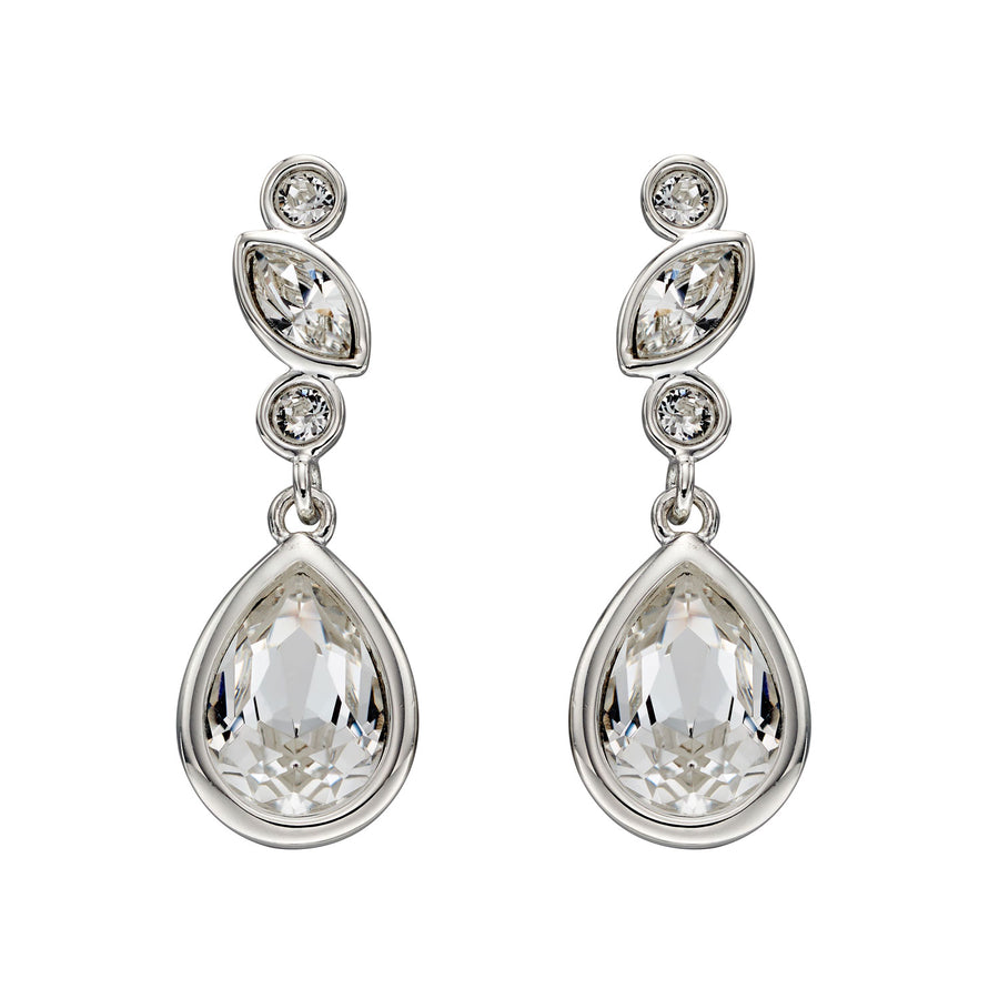 Sterling Silver Multi Stone Earrings
