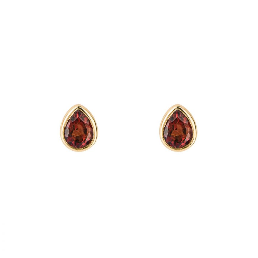 Gold Plated January Birthstone Earrings