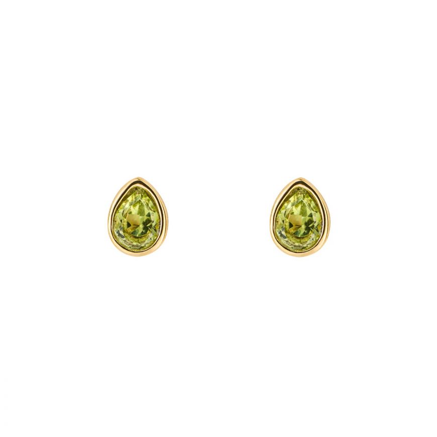 Gold Plated August Birthstone Earrings