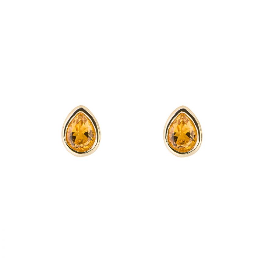 Gold Plated November Birthstone Earrings