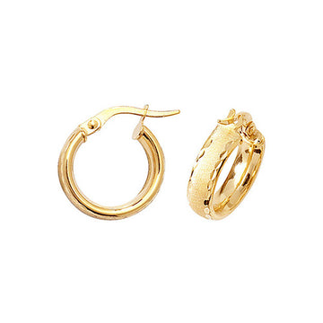 9ct Gold Hoop Earrings
