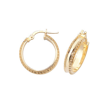 9ct Gold Hoop Earrings