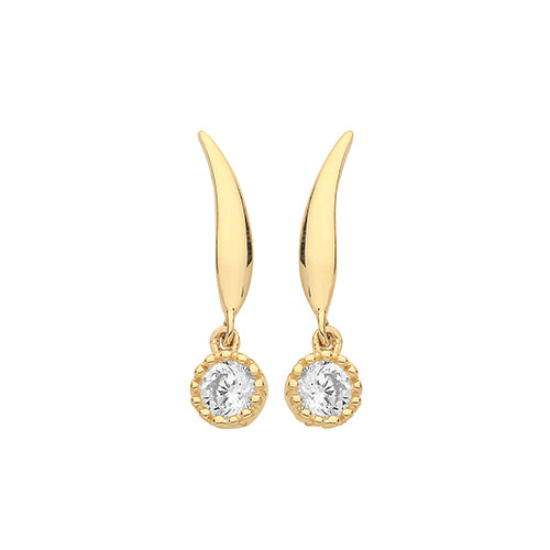 9ct Gold Drop Earrings