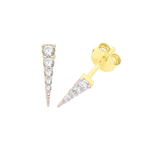 9ct Gold Spike Earrings