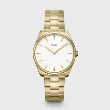 Cluse - Féroce Steel White, Gold Colour