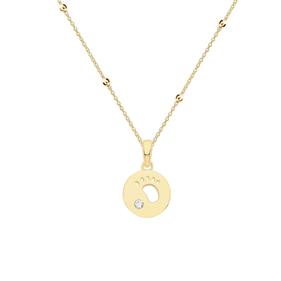 Silver Gold Plated Baby Cz Pendant