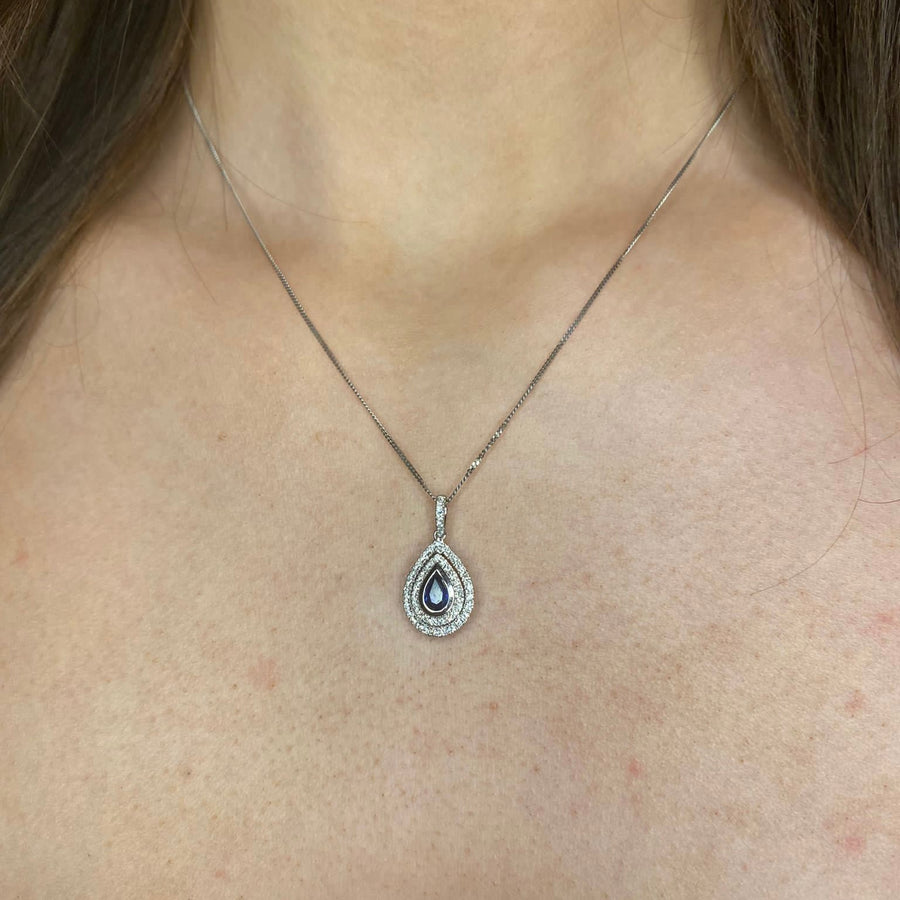 Sapphire & Diamond Necklace