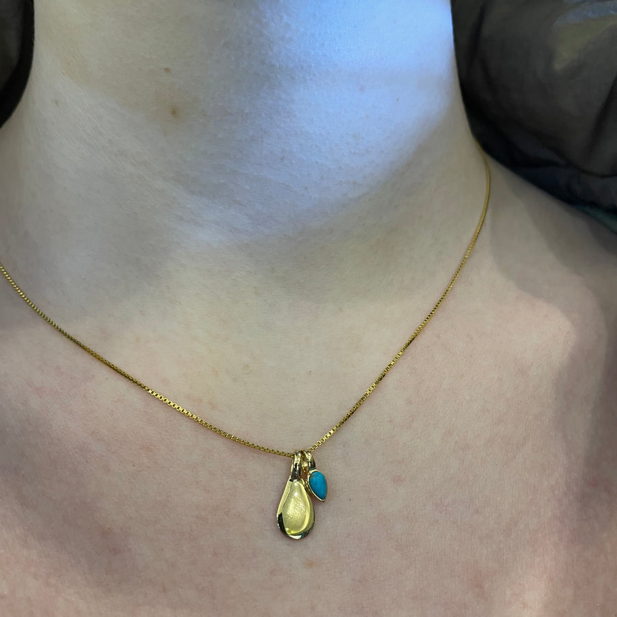 Gold Plated December Birthstone Necklace