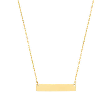 9ct Gold Bar Necklace