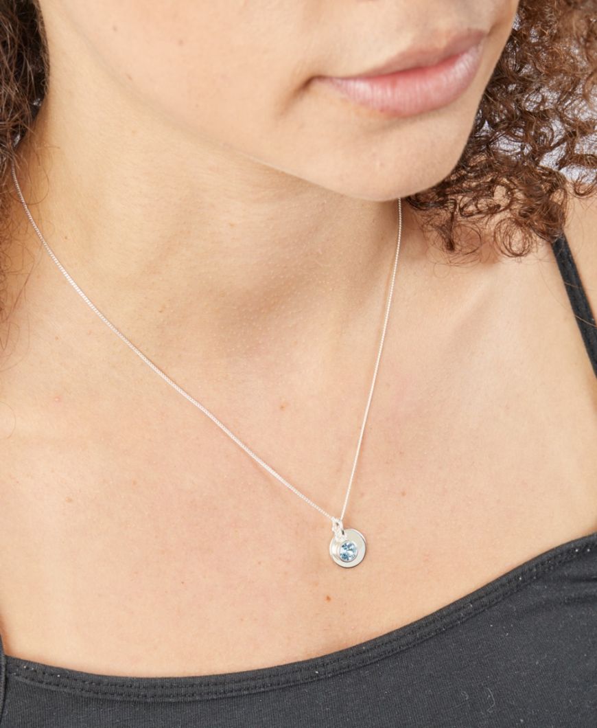 March Birthstone Necklace