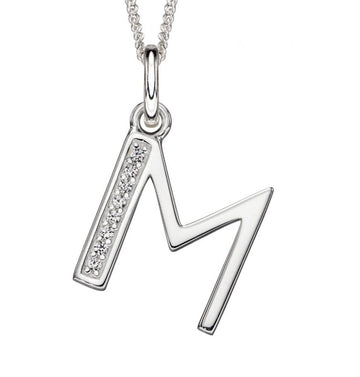Initial M Necklace