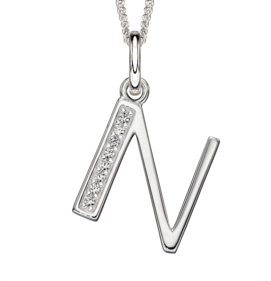 Initial N Necklace