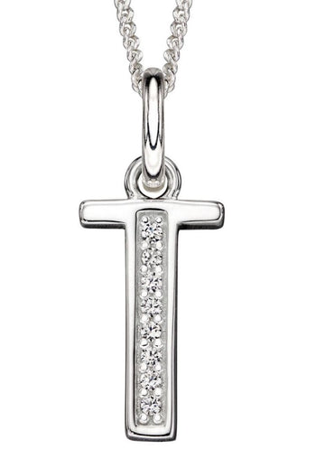 Initial T Necklace