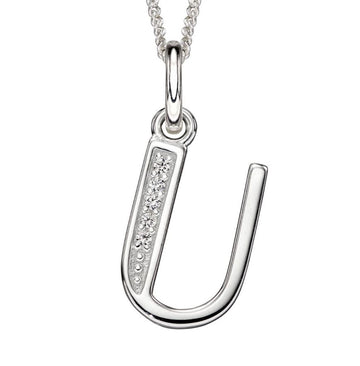 Initial U Necklace