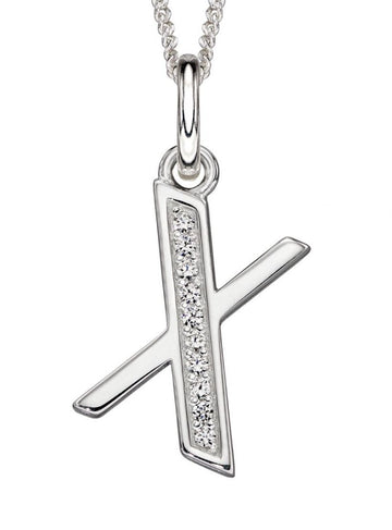 Initial X Necklace